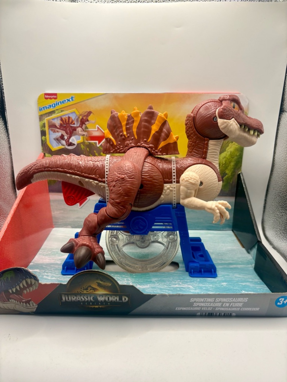 Fisher-Price Imaginext Jurassic World Spinosaurus Toy - Brown & Cream